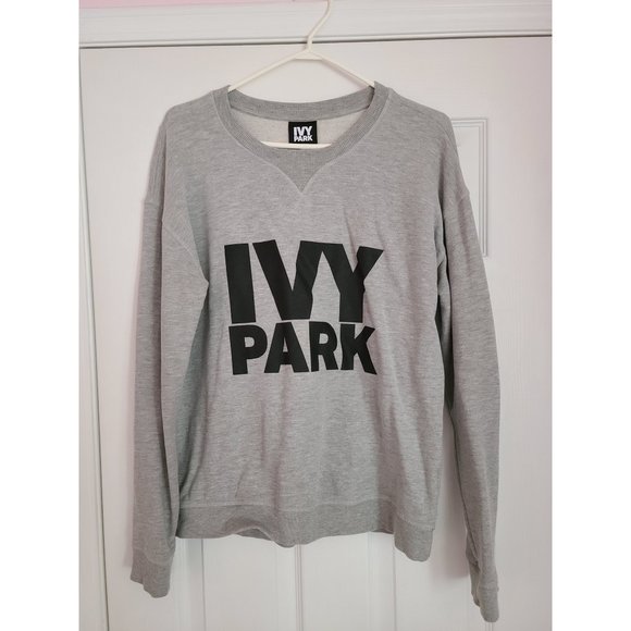 IVY PARK Logo Grey Crewneck Sweater - Picture 2 of 4